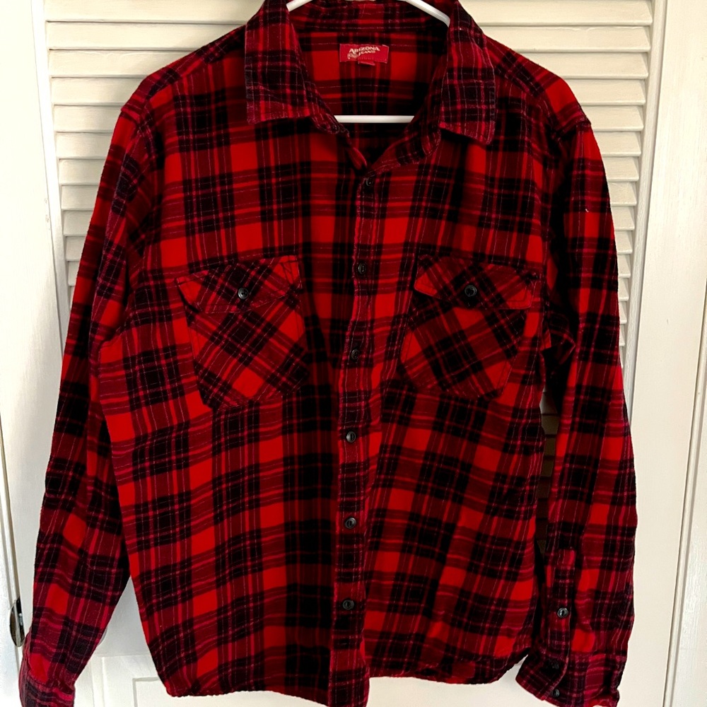 Arizona red plaid flannel shirt